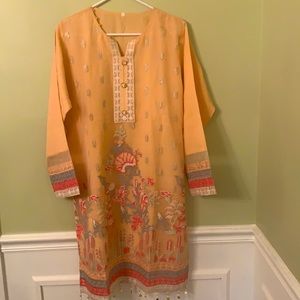 Light Orange 3 piece Shalwar Kameez